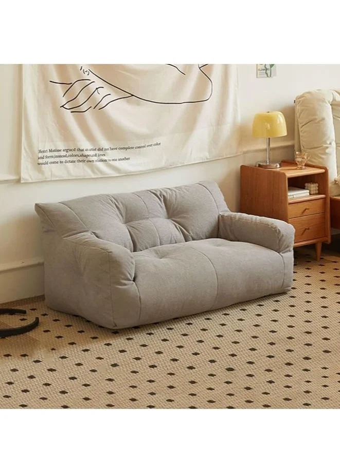 Arabest Indoor Large Bean Bag Sofa Cover Premium Soft Fabric Lounge Chair (Light Gray, 100cm x 120cm) chhnb