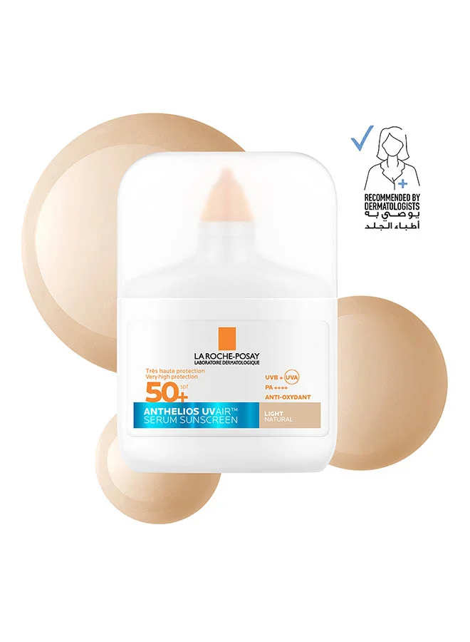 Premium Facial Sunscreen Serum SPF 50+ with Niacinamide Lightweight Invisible Finish for All Skin Types (Natural Shade, 50 mL) 6l4ug