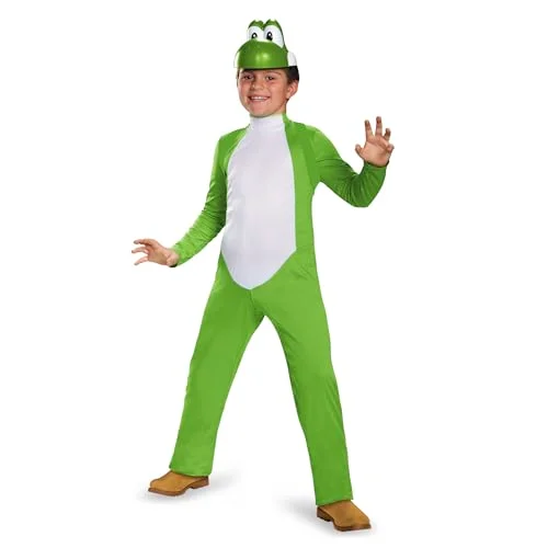 Premium Character Jumpsuit Costume for Kids Gaming Themed Party (Green, Medium) a6097