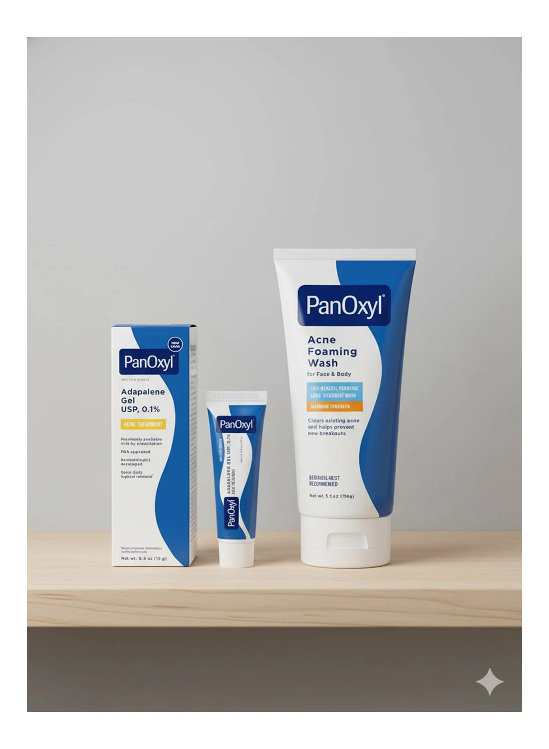 Premium Acne Foaming Wash (156g) and Adapalene Gel (15g) Dual-Action Skincare Set for Clearer-Looking Skin 0vkvq