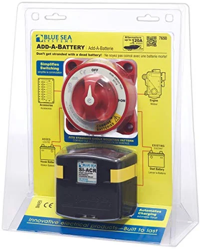 Marine Battery Management System Add-A-Battery Kit (Blue, 12V/24V Dual Circuit) fq4br
