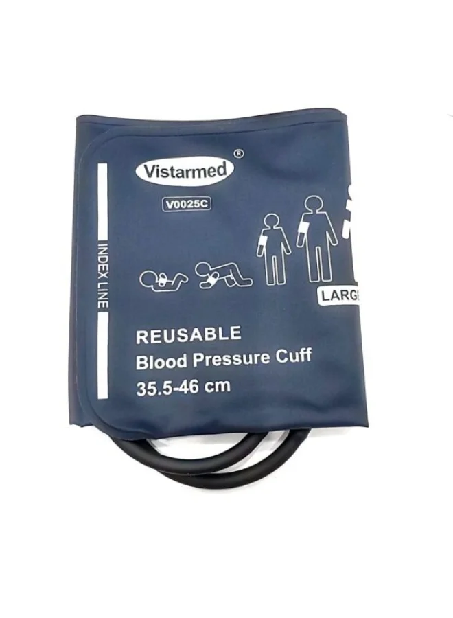 Vistarmed Reusable NIBP Cuff Double Tube Extra Large (35.5 to 46 cm) Premium Premium Blood Pressure Monitor Accessory 8ccak