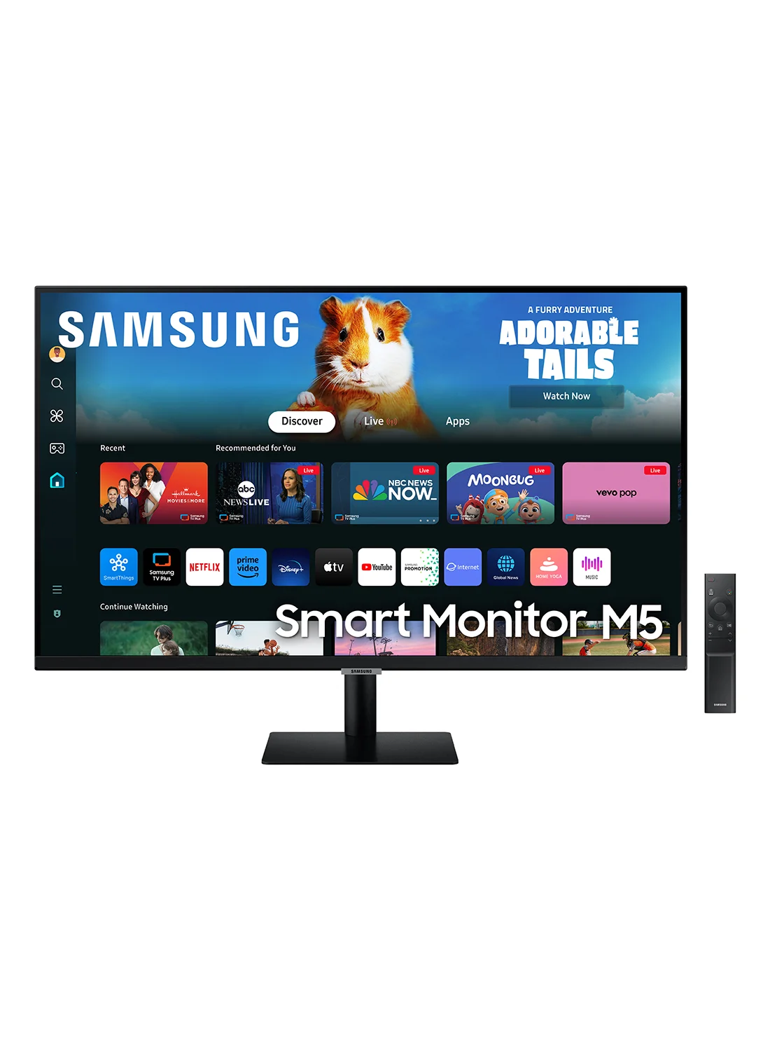 Ultra-HD 27 Inch Smart Monitor FHD VA Display with Built-in Speakers and Wireless Connectivity (Black, 68.58 cm) z9rat