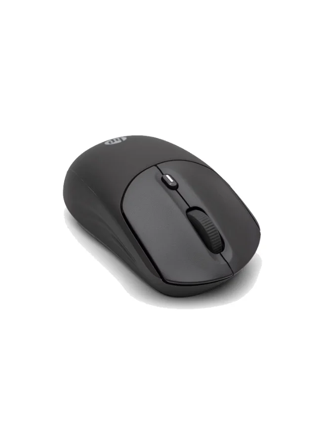 Dual Wireless Mouse Bluetooth and USB 2.4GHz Silent Click Ergonomic Optical Mouse (Black) o4bqd
