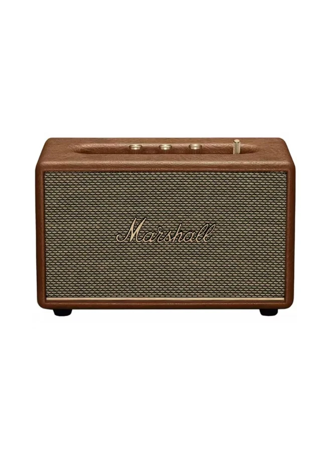 Premium Wireless Bluetooth Stereo Speaker High-Fidelity Audio System with USB-C Fast Charging (Brown) suq3d