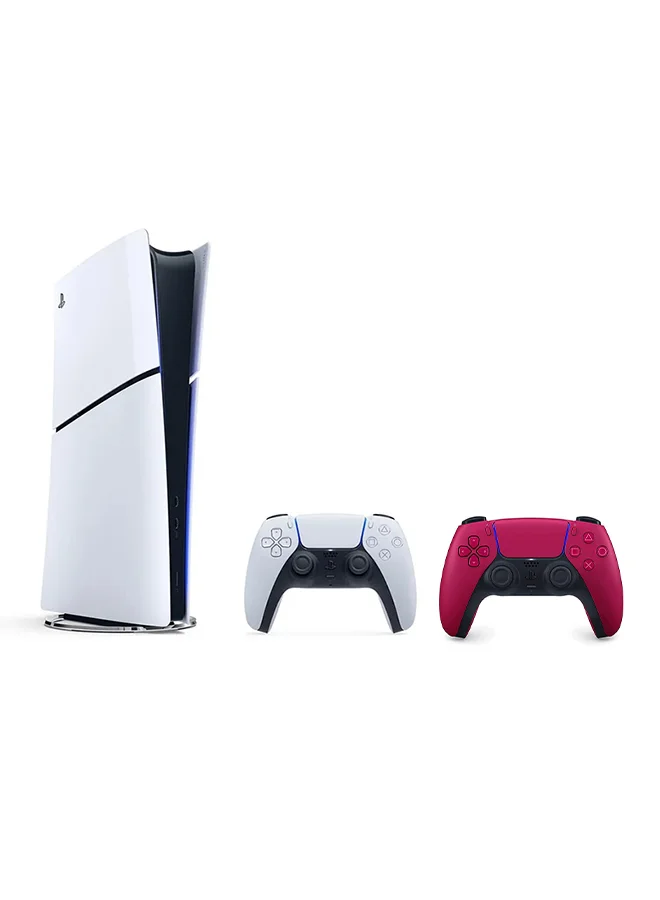 Premium Digital Gaming Console Slim Edition With Extra Red Controller (1 Unit) bl4ik