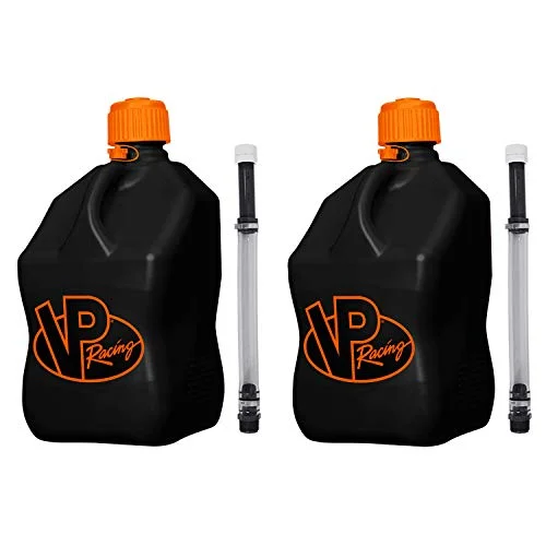Racing Utility Jugs with Deluxe Filler Hoses Heavy-Duty Square Design (2 Pack, 208 L) aya5n