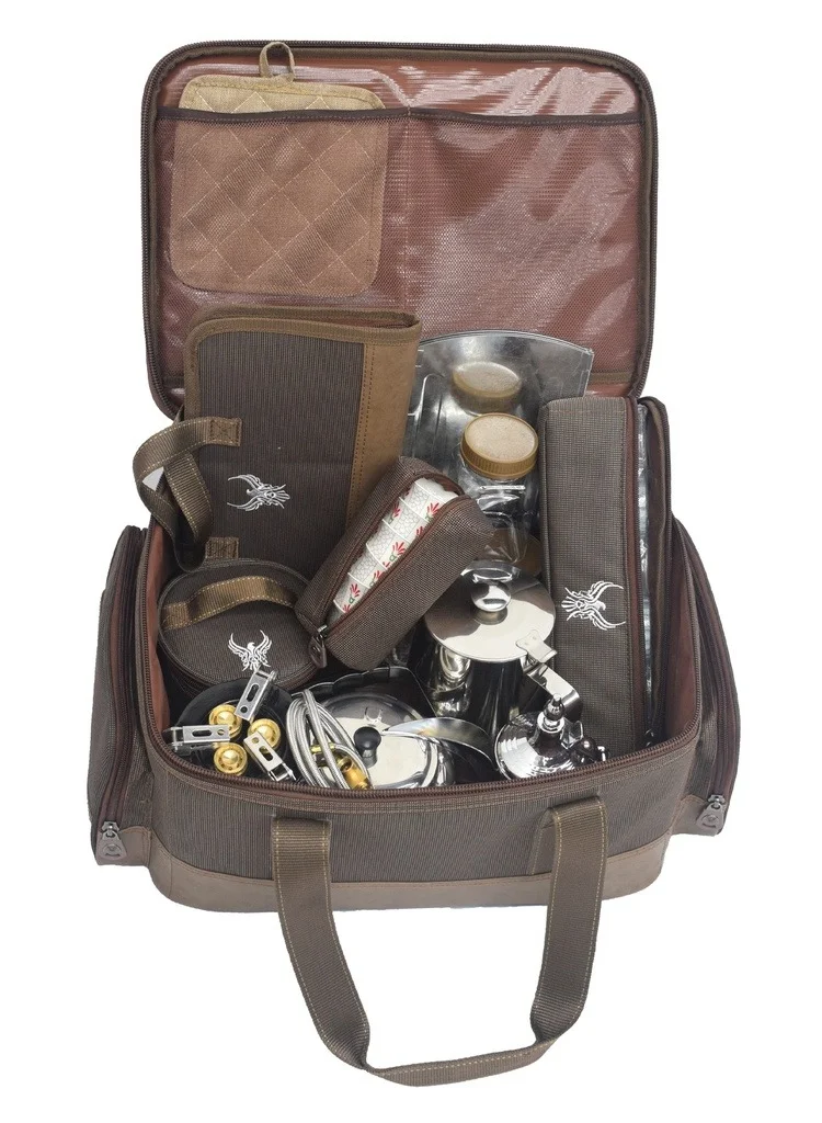 Alhor Camping & Hunting Tools Full Purpose Utility Bag (Coffee, 40 cm x 30 cm x 20 cm) coip5