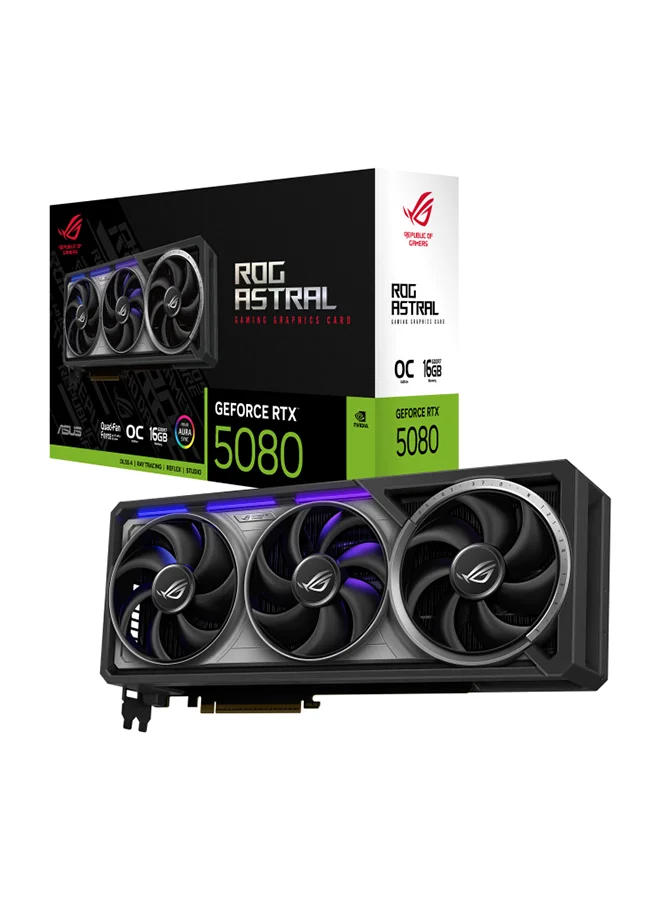 Premium Gaming Graphics Card 16GB GDDR7 OC Edition PCIe 5.0 High-Performance GPU (Black, 16GB) wxg5h