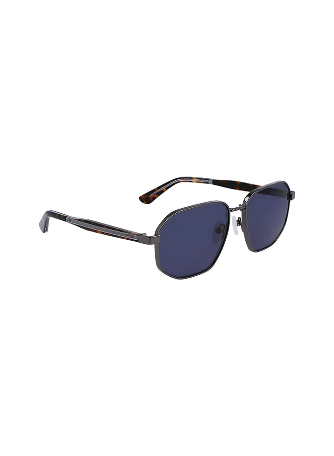 Premium Rectangular Sunglasses for Men Lightweight UV Protection Eyewear (Black, 58 mm) xb1wy