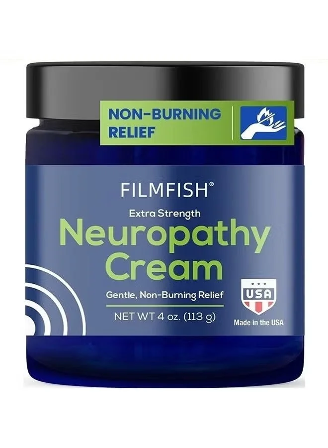 FILMFISH Neuropathy Relief Cream for Feet Legs and Hands Premium Cooling Formula (113g) op2co