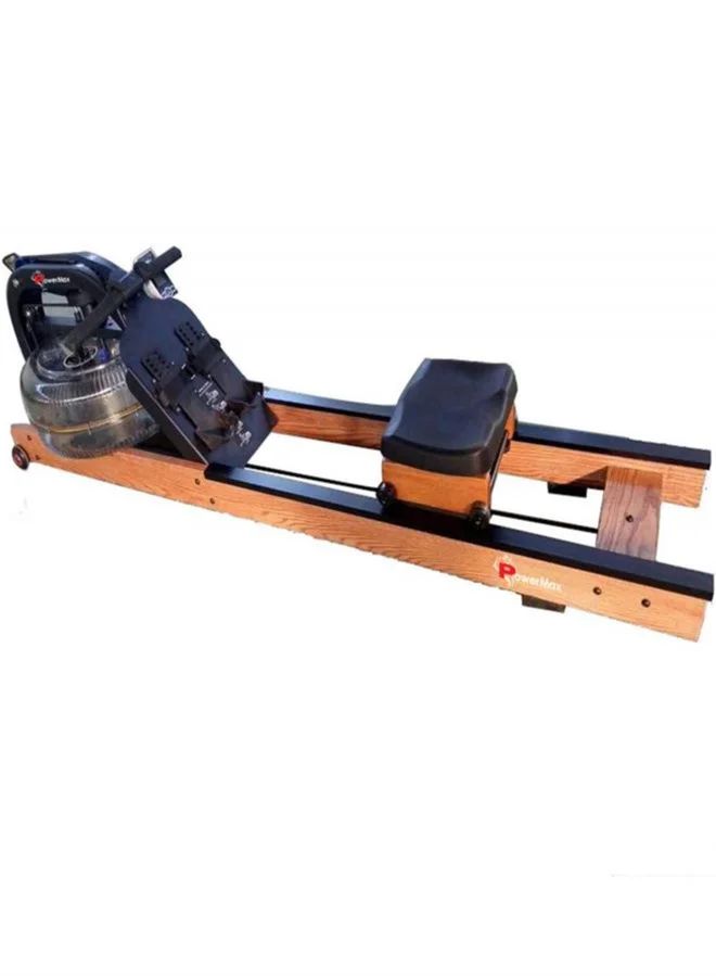 PowerMax Fitness Water Rowing Machine with Digital Display Premium Alloy Construction for Home and Commercial Gym Use wlgmf