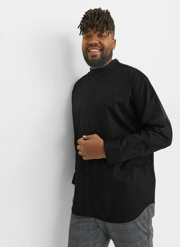 JACK & JONES Premium Long Sleeve Shirt Casual Button-Down Top for Men (Plus Size) qiw1a