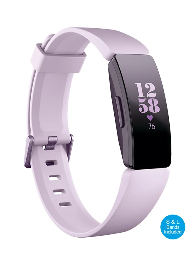 Premium Swimproof Fitness Tracker Activity Monitor with Heart Rate Tracking (Lilac, Small & Large) vv03q