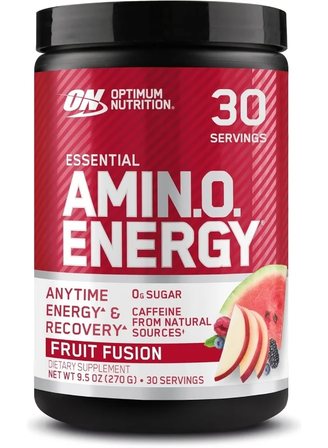 Essential Amino Energy Pre-Workout Supplement Powder (Fruit Fusion, 270g, 30 Servings) ctoch