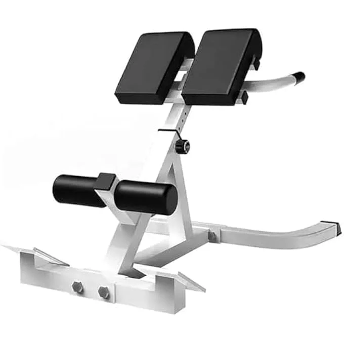 Rayihni Multifunction Roman Chair Hyperextension Bench Adjustable Abdominal and Back Strength Trainer for Home Gym (150 kg Capacity) a3iew