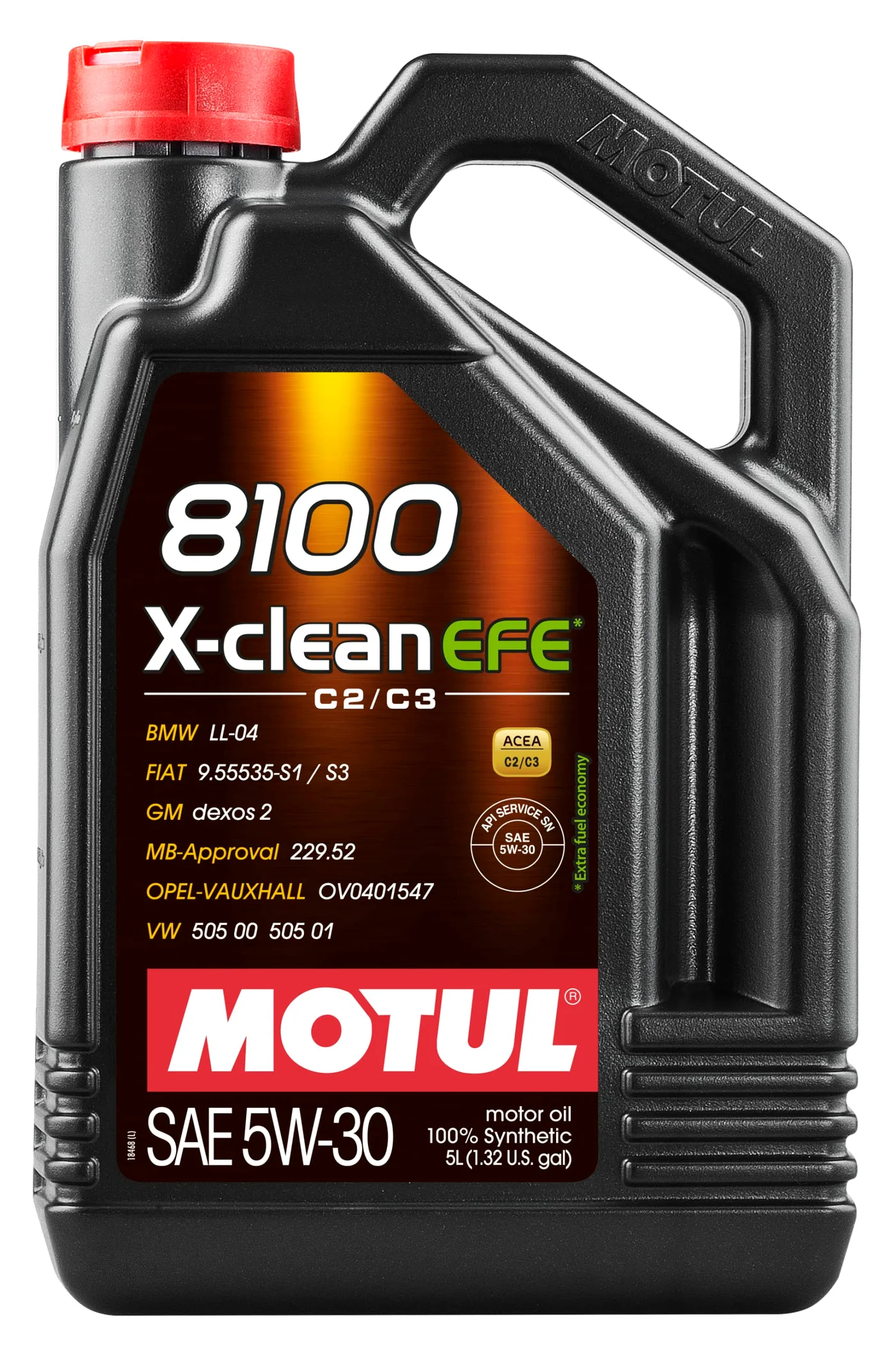Motul 8100 X-clean EFE 5W30 Full Synthetic Motor Oil Premium Fuel Economy Formula for Modern Engines (5L) hxb6c