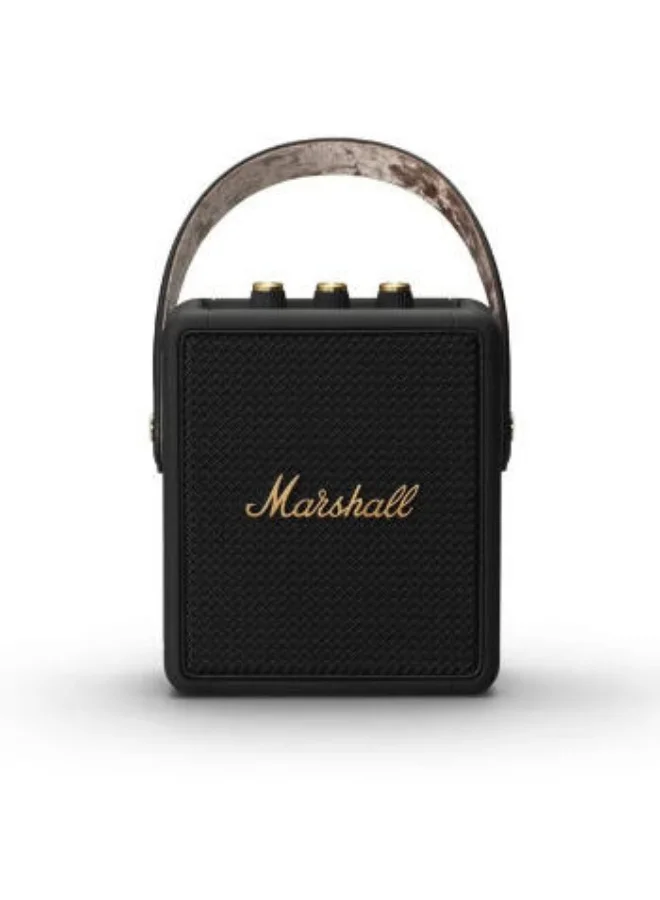 Premium Portable Wireless Bluetooth Speaker High-Fidelity Sound (Black/Brass, 20W) 9y7u6
