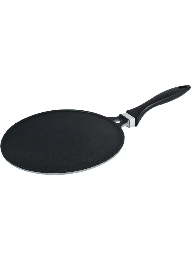 Prestige Cast Iron Tawa Pan Heavy-Duty Non-Stick Surface for Traditional Cooking (Black, 30 cm) q6bgq
