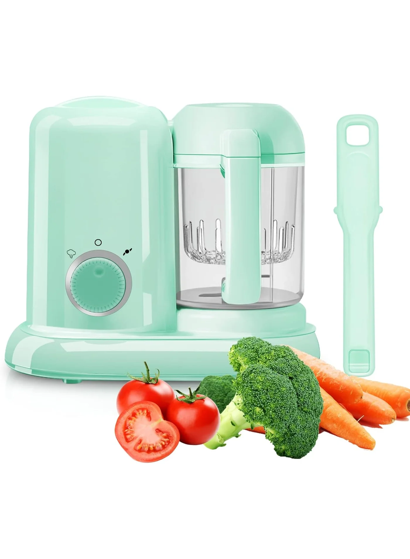 DubaiGallery Compact Electric Food Processor for Kitchen Prep (1.5 L, Silver) 6ix8g