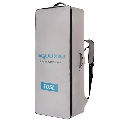 SOUUXIU Inflatable Paddleboard Backpack Waterproof Oxford Cloth SUP Surfboard Carry Bag with Side Mesh Pockets and Buckle Straps (125L) c10a0