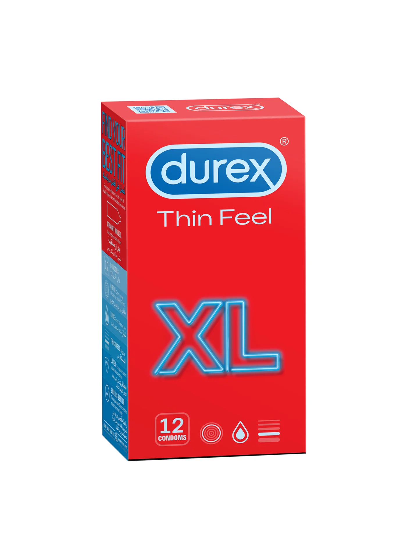 Premium Thin Feel XL Lubricated Condoms (12 Pieces) - Extra Comfort and Sensitivity for Men 15laj