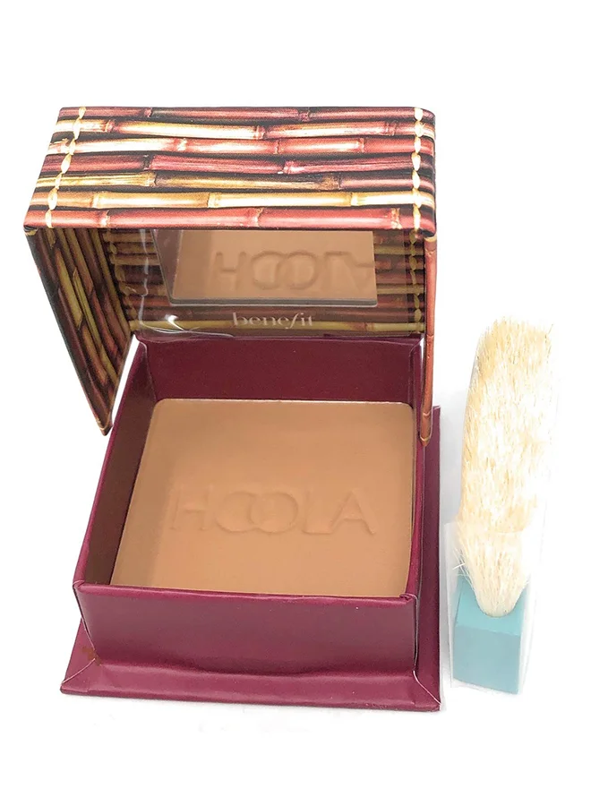 Premium Matte Powder Bronzer with Professional Application Brush (Universal Shade, 8g) v45qx