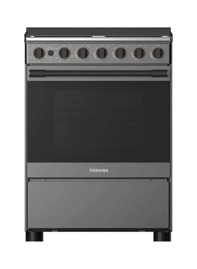 Premium 4-Burner Gas Cooking Range Freestanding Oven (Silver, 60x60 cm) to6si