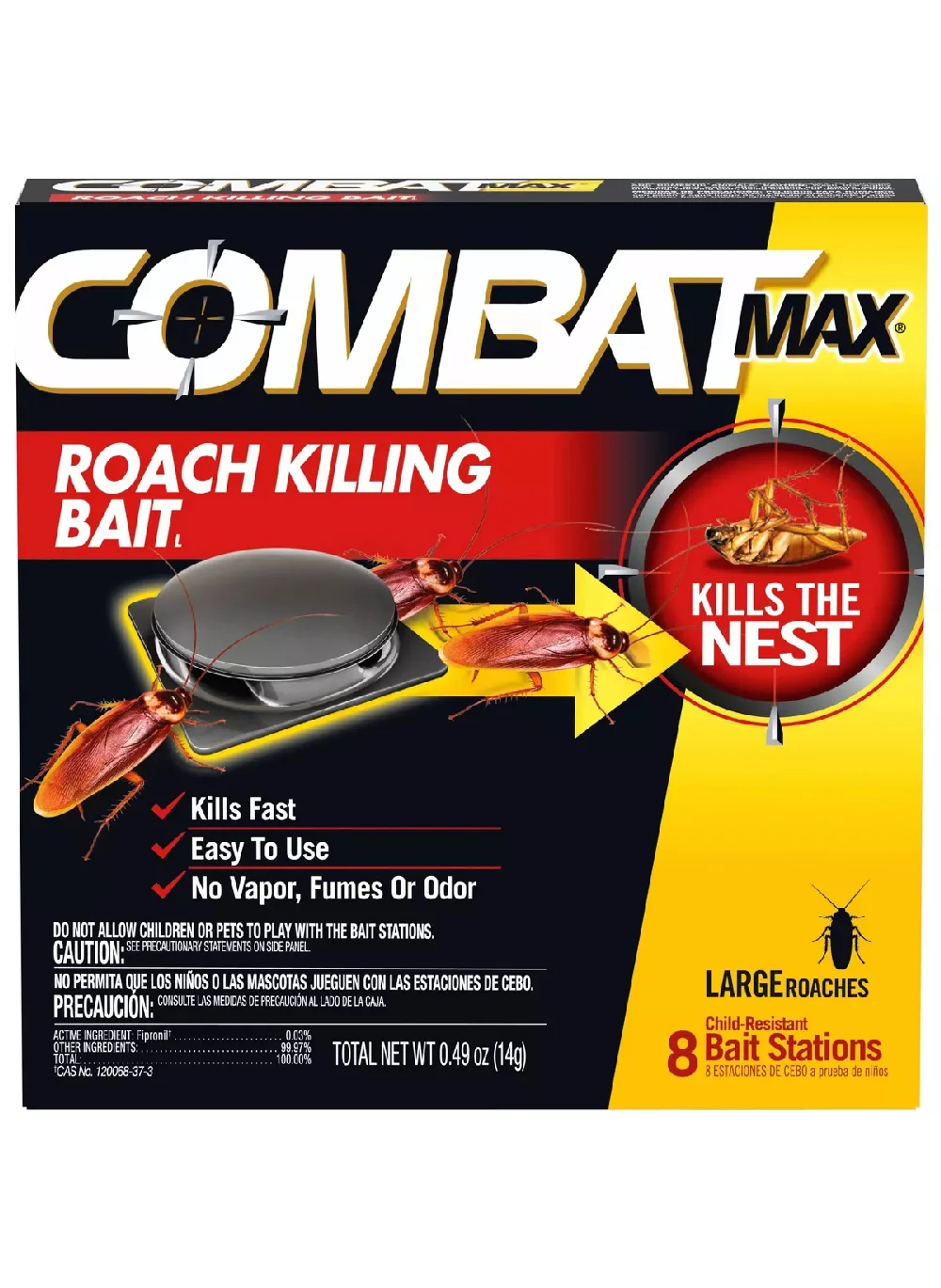 Premium Roach Killing Bait Stations (8 Count) Fast-Acting Indoor Pest Control for Kitchen and Home Protection qlfsz