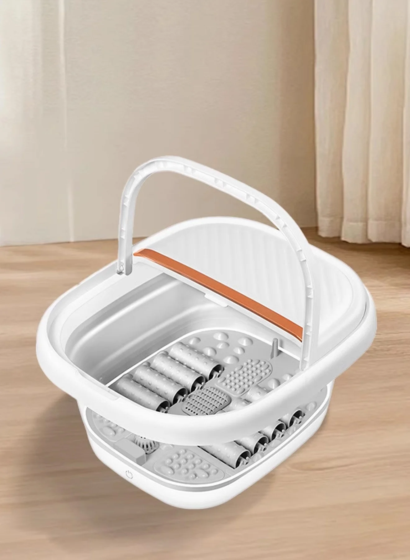 MARGOUN Electric Foot Bath Massager with Remote Control Foldable Design for Home Relaxation and Fatigue Relief (1 Piece) 1pd3j