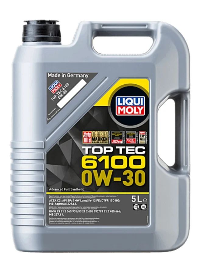 LIQUI MOLY TOP-TEC 6100 0W30 Advanced Full Synthetic Engine Oil (Premium Performance, 5L) y5duw