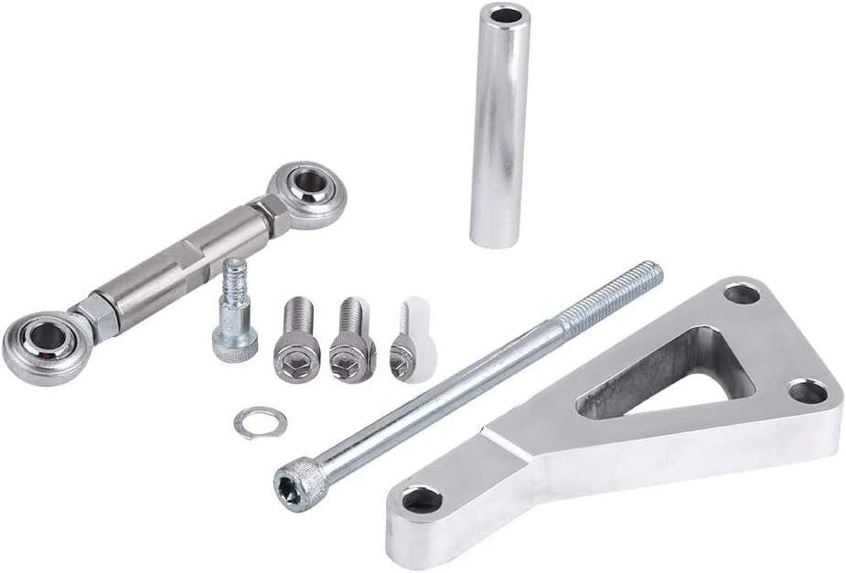 Premium Billet Aluminum Alternator Bracket Kit (Polished Finish, Universal Fitment) l1q0p