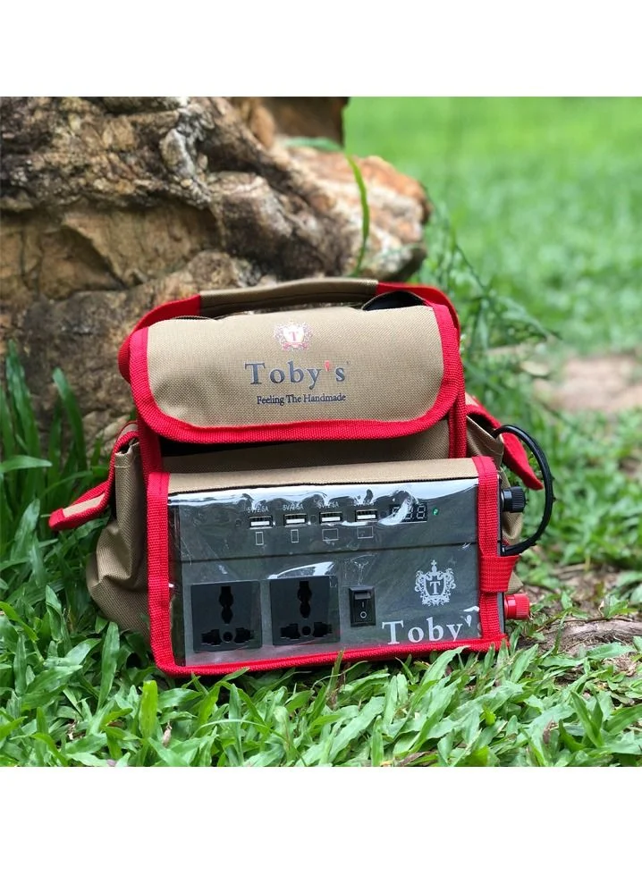 Toby's Portable Power Station 50000mAh Rechargeable Battery with 220V Inverter for Camping and Outdoor Use 187y7