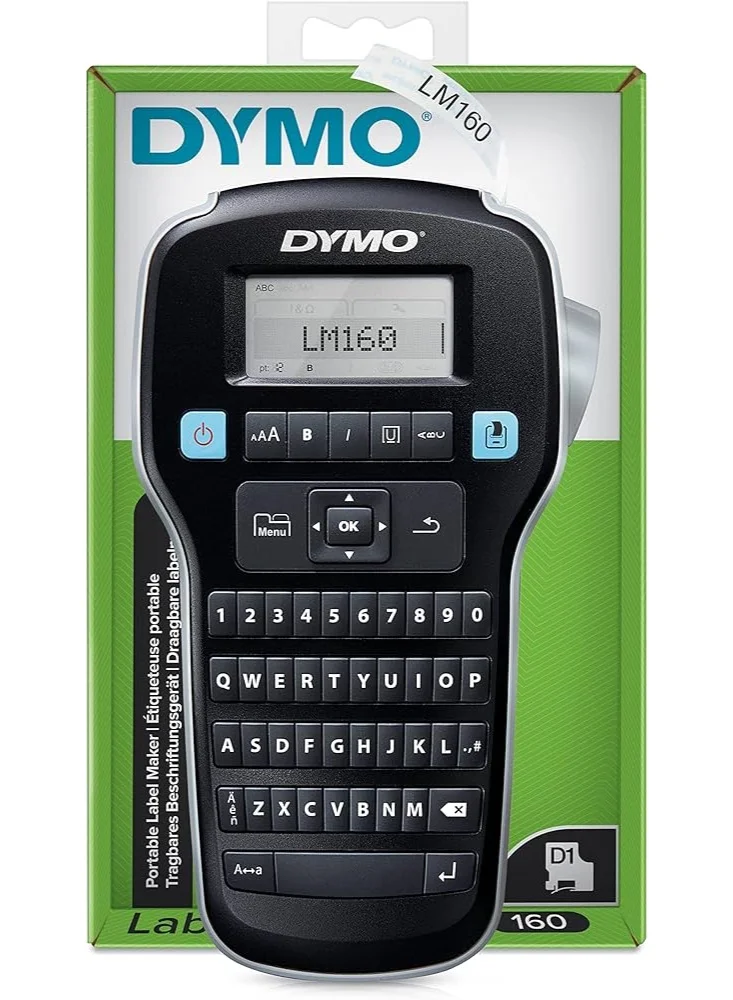 Portable Handheld Label Maker Machine with QWERTY English Keypad and LCD Display (1 Unit) 05i1x