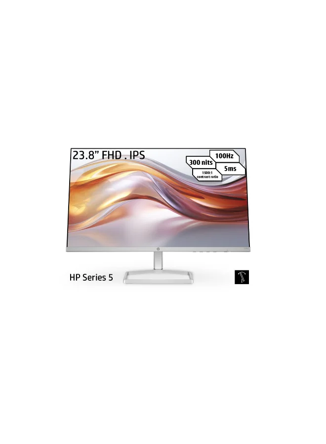Premium Series 5 524SF Monitor 23.8-inch FHD IPS Display 100Hz Refresh Rate Anti-glare Adjustable Tilt (Black, 60.45 cm) m1l4d