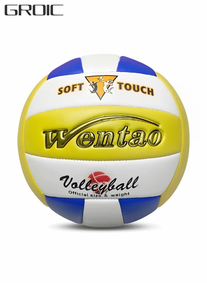 GROIC Official Size 5 Volleyball Premium Waterproof Soft Touch Training Ball for Indoor Outdoor Beach Gym Play (Size 5) gaq1f