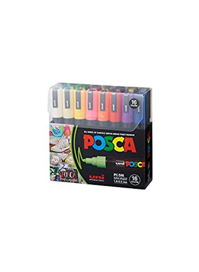 Premium Paint Marker Set Bullet Tip Art Pens (Multicolour, 16-Piece, 1.8-2.5 mm) nykal