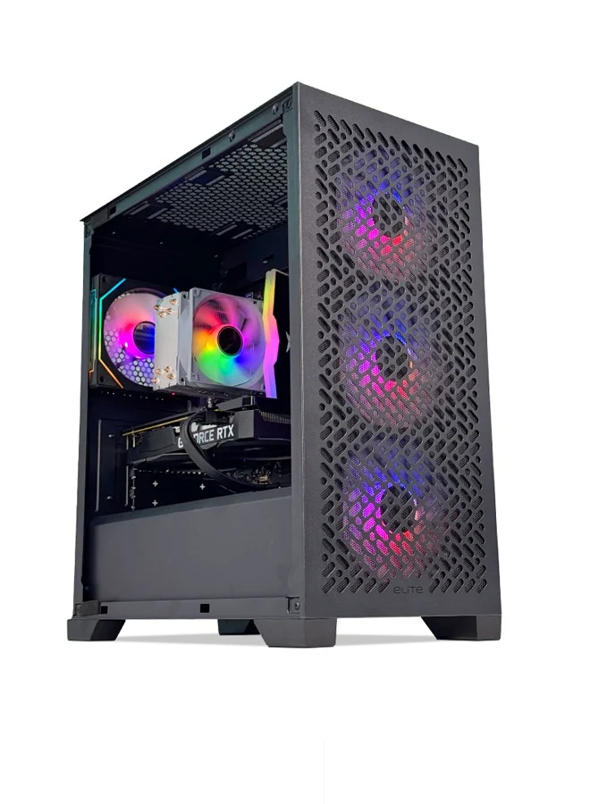 Game Sekret Nova Gaming Desktop PC (Intel Core i5-12400F, 16GB RAM, 1TB NVMe SSD, RTX 3050 6GB GPU, Windows 11 Pro, Black) oqoeh