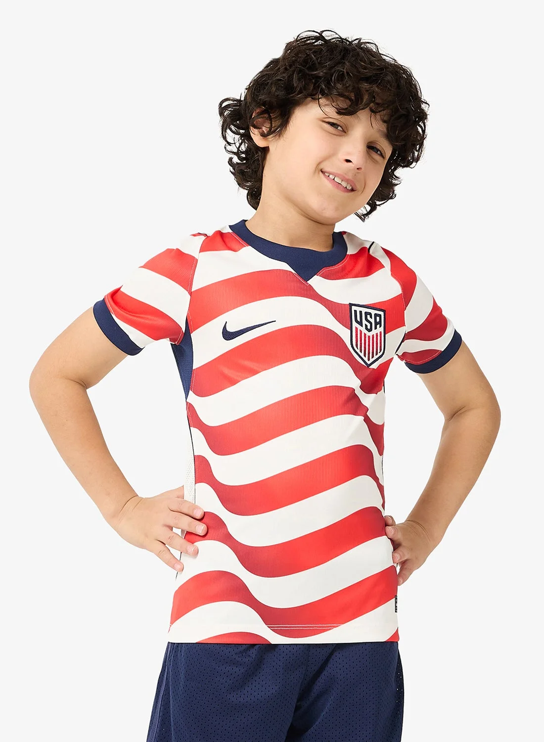 Athletic USA 2026 Home Jersey Premium Breathable Soccer Shirt for Kids (Size L) bn4kl