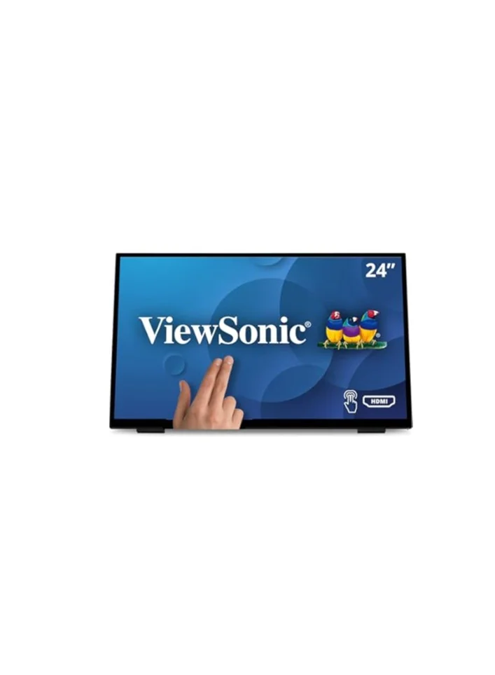 Premium 24-inch Full HD Touch Screen Monitor (10-Point Multi-Touch, HDMI, USB, Integrated Speakers, Adjustable Stand) Black (61 cm) v2gv8