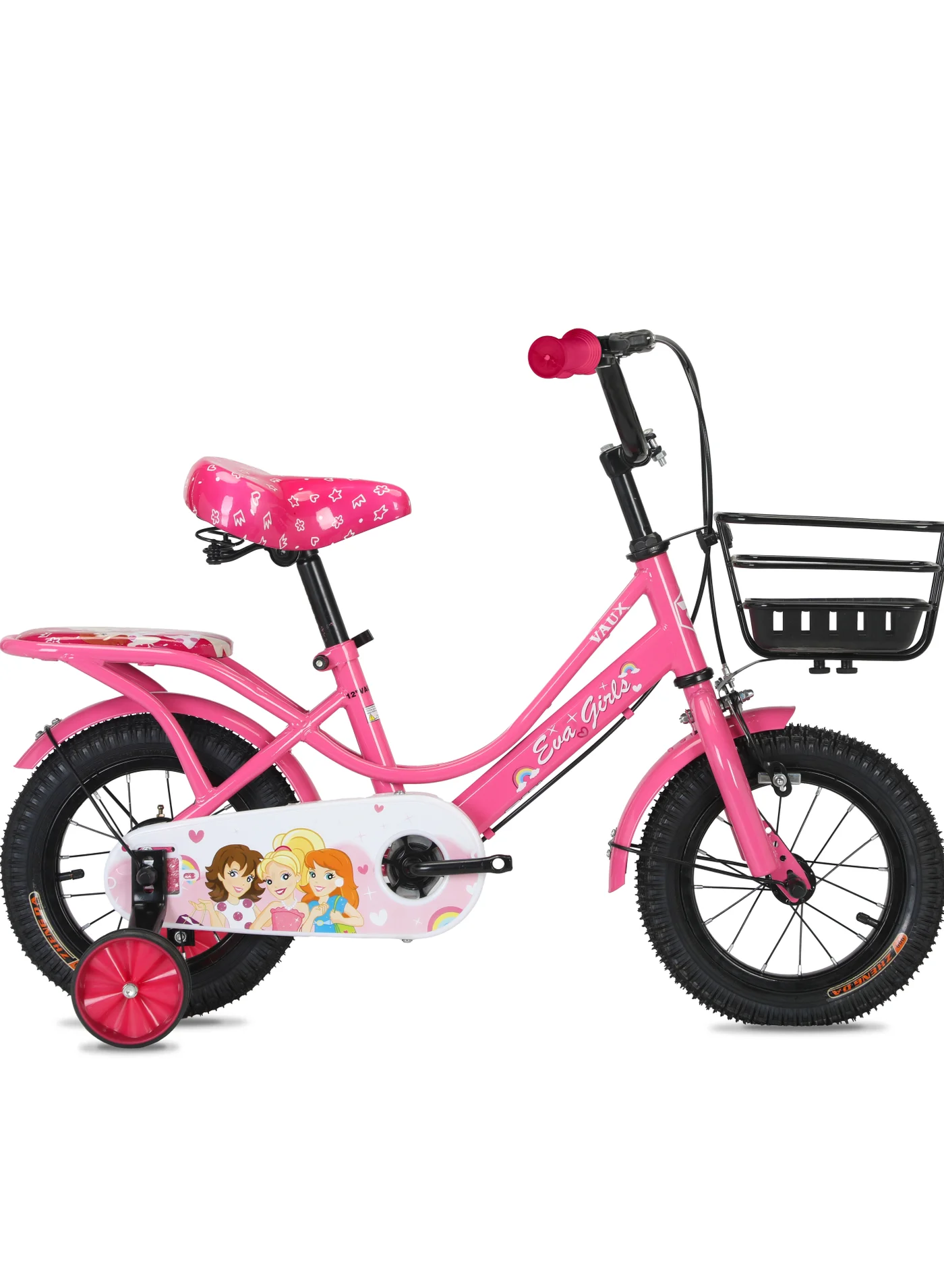 Vaux Kids Road Bike with Adjustable Seat (Dark Pink, 30 cm Wheel) edsw4