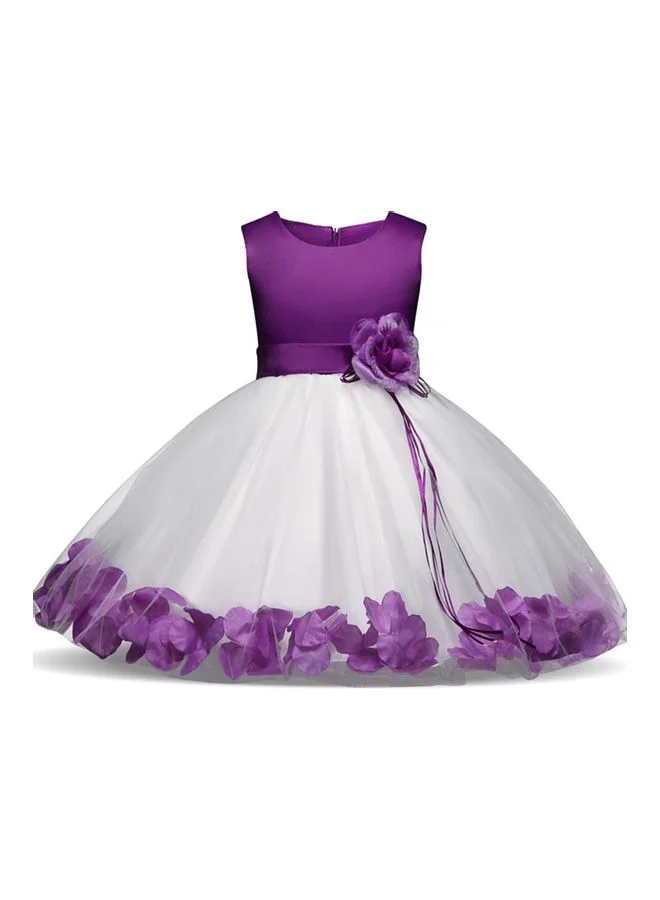 XiuWoo Princess Costume Dress for Kids Elegant Party Outfit (130cm) 5nfmr