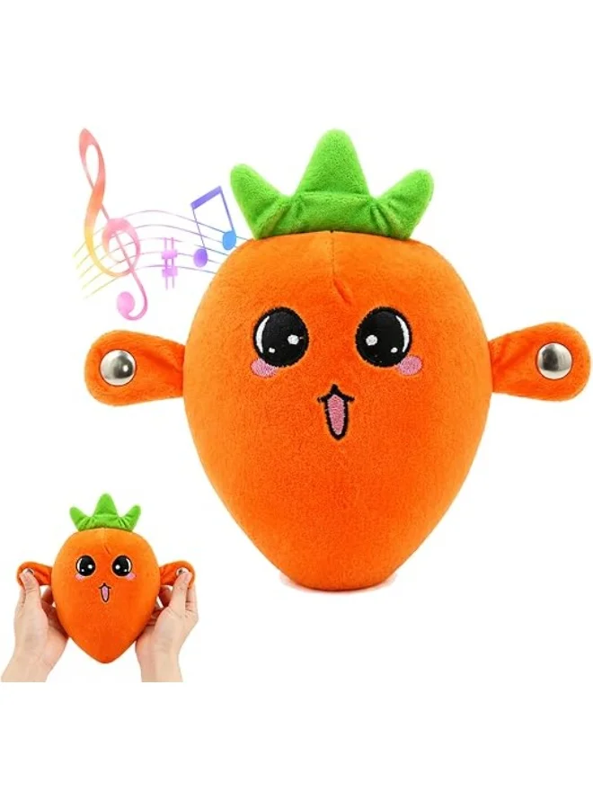 SKT Shiketro Interactive Banana Plush Toy Soft Sensory Musical Learning Companion for Kids (Yellow, 25 cm) l03wz
