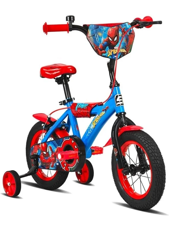 Spartan Kids Bicycle 12-Inch Wheel with Training Wheels and Adjustable Seat (Blue) evnkf