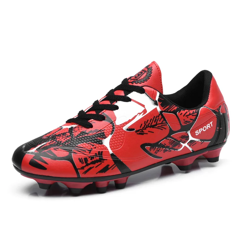 Professional Football Training Shoes Low-Top Artificial Grass Cleats for Youth and Adults (Unisex, Black, 40 EU) b1pz4