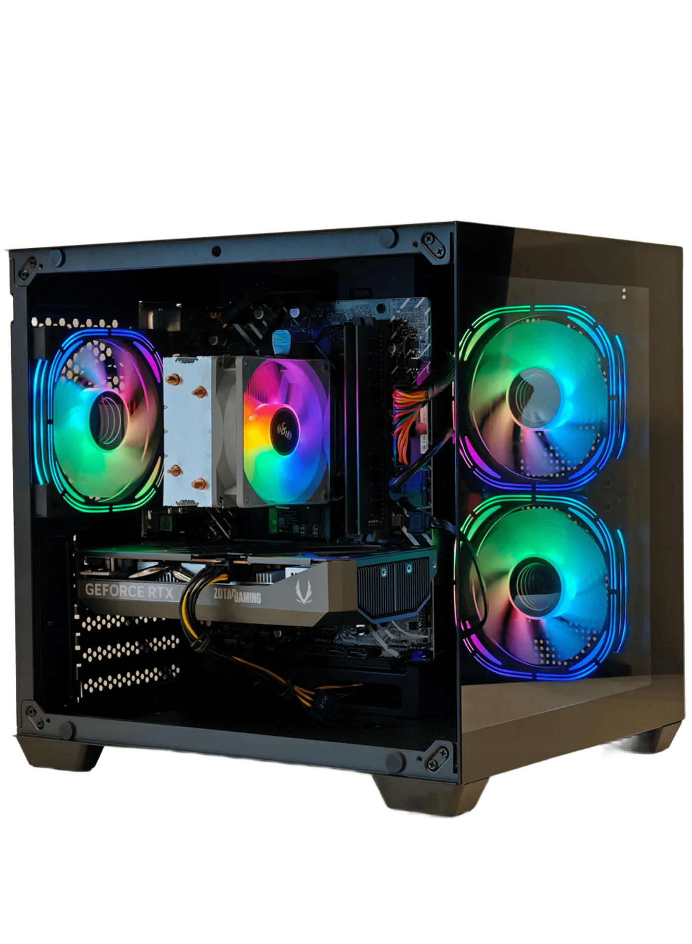 Mostech Gaming Desktop PC Intel i5-14400F 4.7GHz 16GB RAM 1TB SSD RTX 5060 8GB GDDR7 Windows 11 Pro (Black) lquug