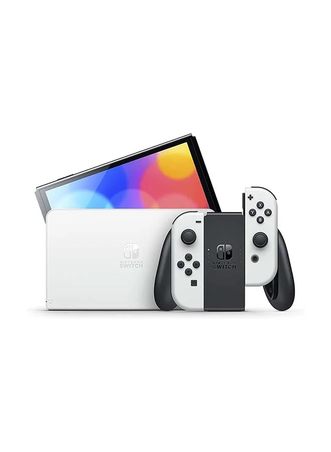 Handheld Gaming OLED Console Premium Portable Gaming System (White, 7-inch Display) 1gfpl