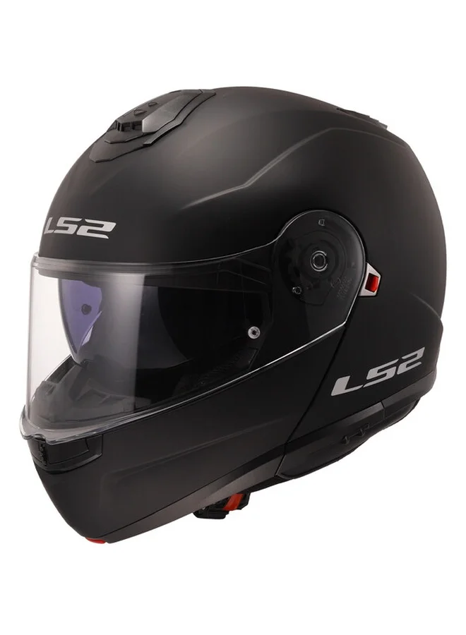 LS2 Strobe II Modular Motorcycle Helmet Flip-Up Full Face Safety Gear (Gloss Black, Size M) 6gwf5