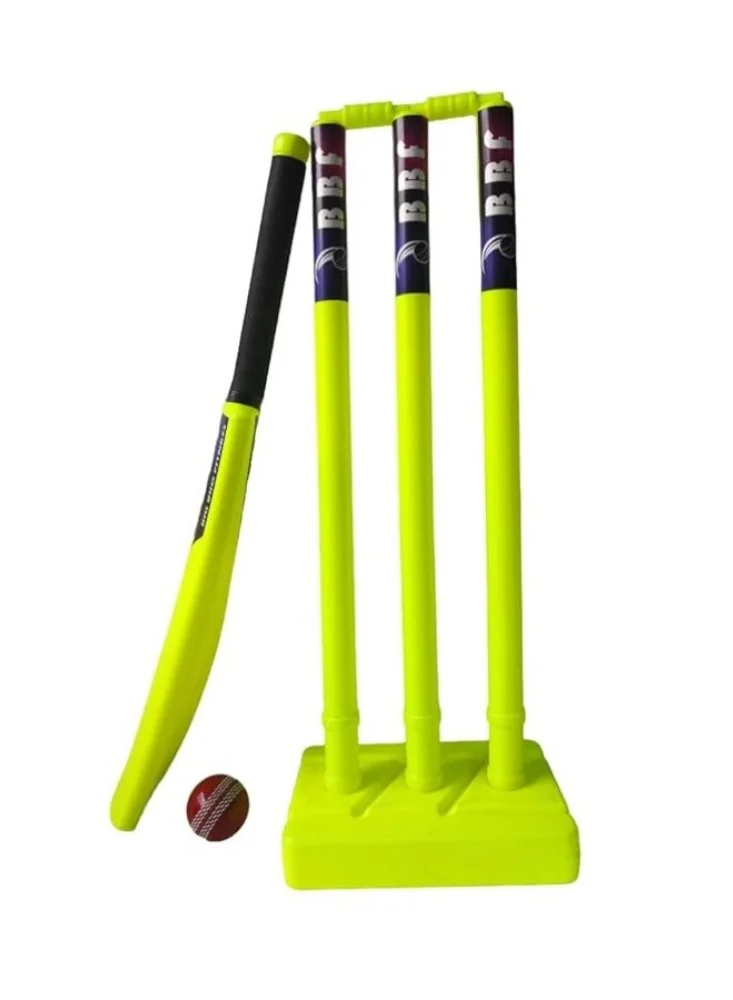 BLAZE Plastic Cricket Bat Set Lightweight Durable Sports Gear for Kids Outdoor and Indoor Play (Junior Size) jpj7s
