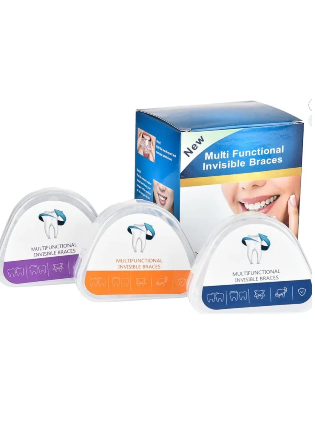 OASIS-TH Invisible Dental Aligners Set (3-Stage Orthodontic Retainer System) Clear xj3zp
